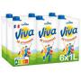 Lait demi-&eacute;cr&eacute;m&eacute; VIVA en brique de 6x1 Litre