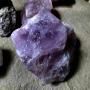 vente de quartz violet brute   madagascar